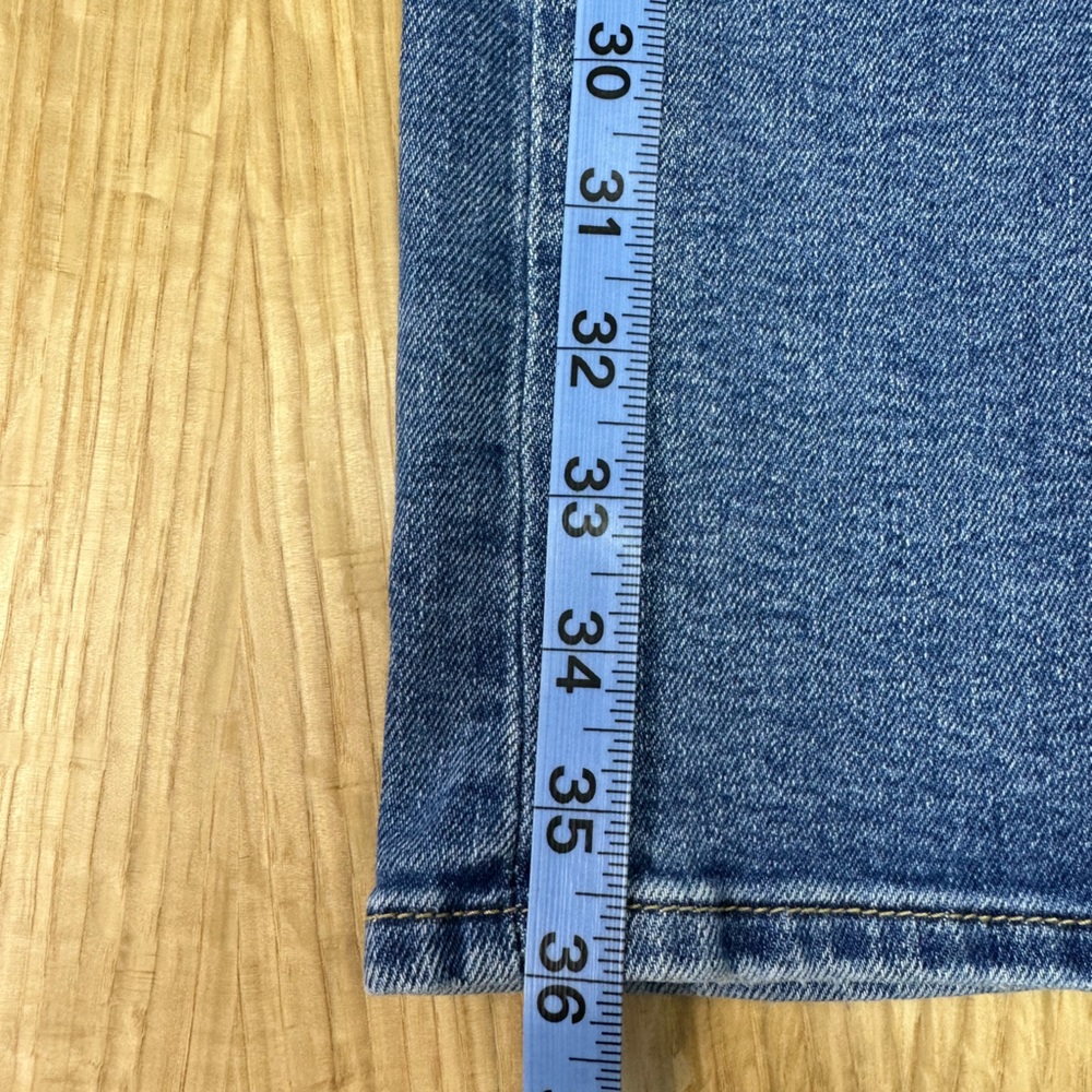 Levi's Ribcage Straight Ankle Jeans, Medium Blue Wash, Size 25 X 27 - Picture 12 of 12